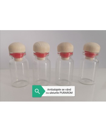 LOT DE 4 FLACOANE STICLA PENTRU PARFUMANT, 7ML